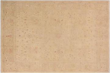 handmade Traditional Kafkaz Beige Tan Hand Knotted RECTANGLE 100% WOOL area rug 9 x 12